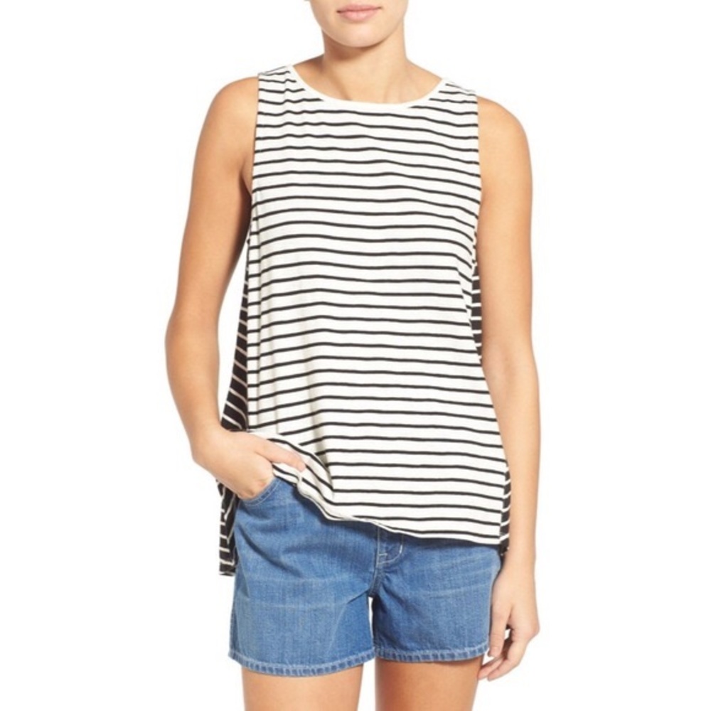 Madewell Forward-Seam Striped Tank Top